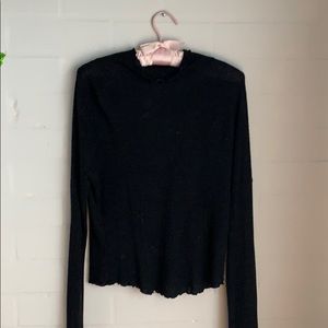 Free People lettuce hem turtle neck